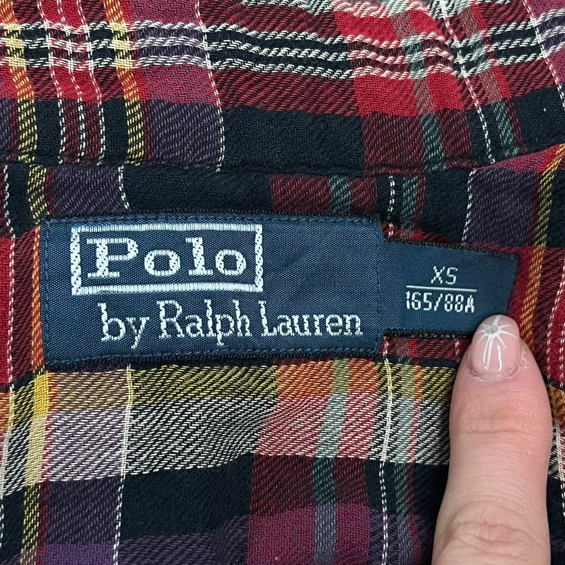 [정품/XS] 폴로 랄프로렌 체크 셔츠 긴팔 남방 b19 상품이미지5