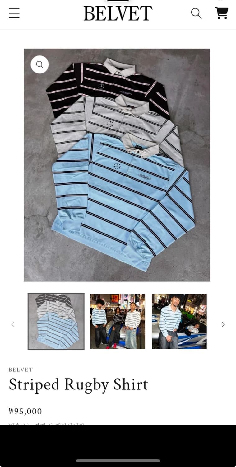 Belvet 셔츠 L 블랙 상품이미지1