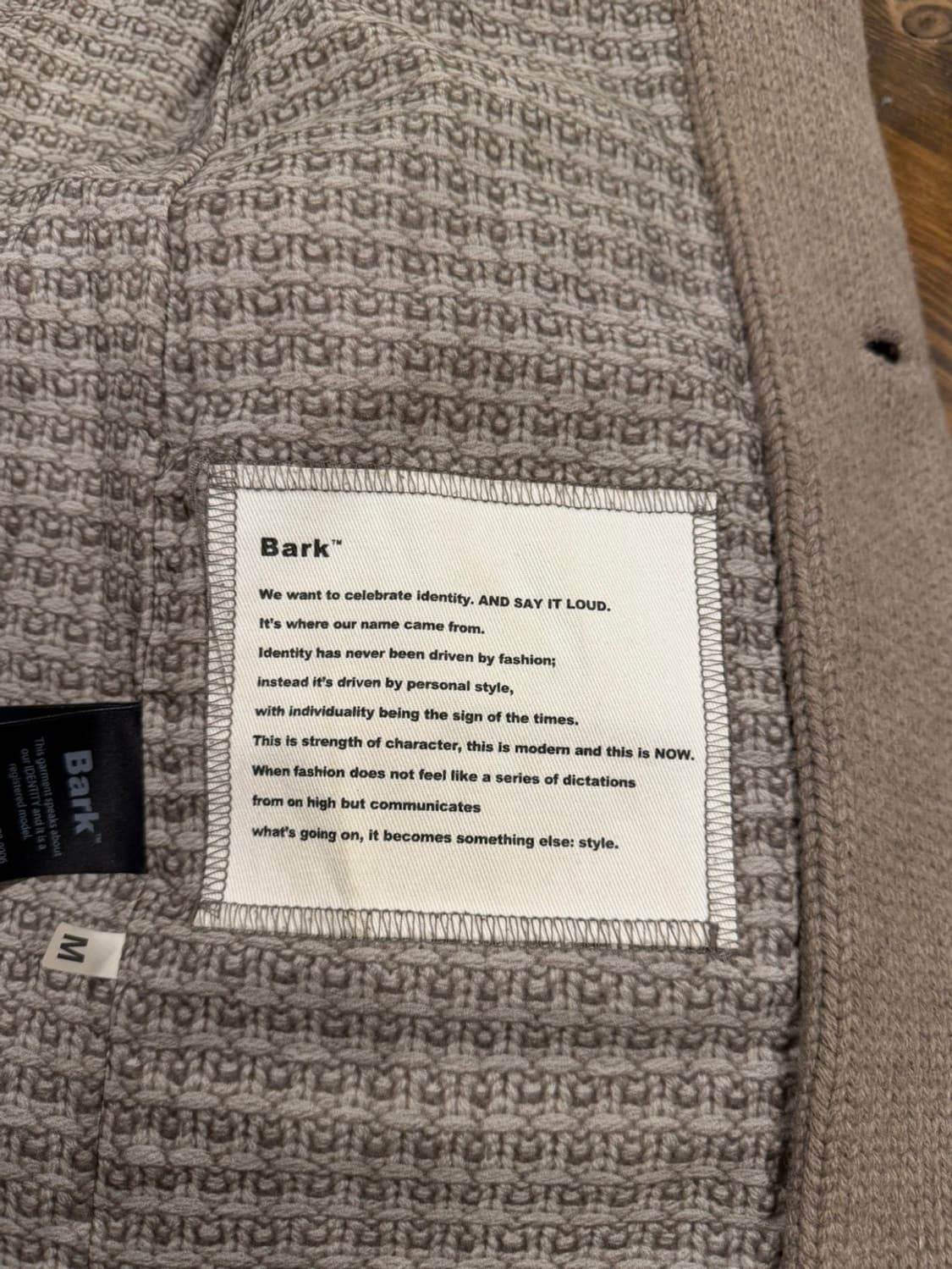 Bark 바크 니트 코트 100 상품이미지7