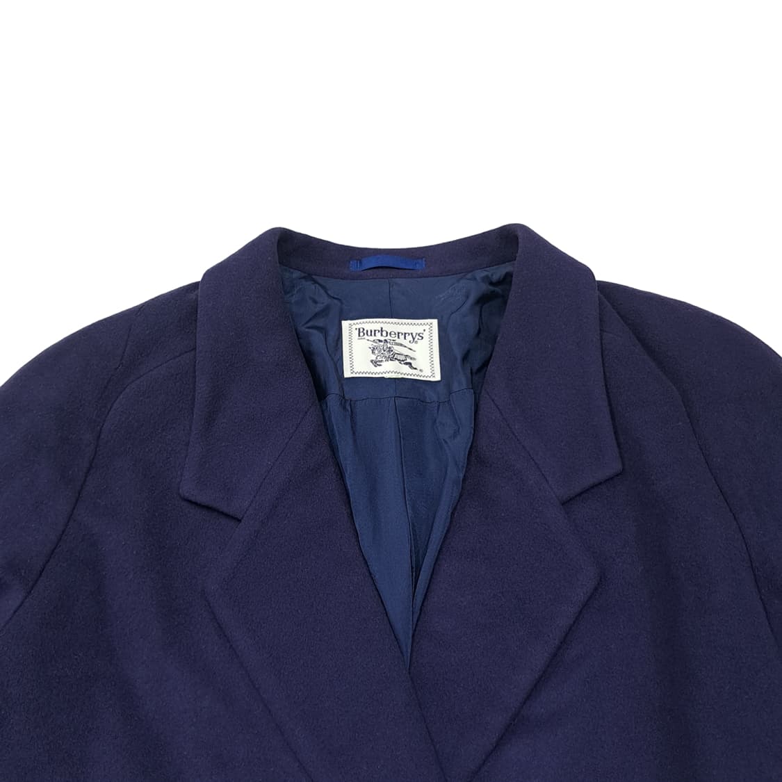 CL089 S/M 버버리 일본판 울 캐시미어 블렌드 더블 코트 상품이미지2