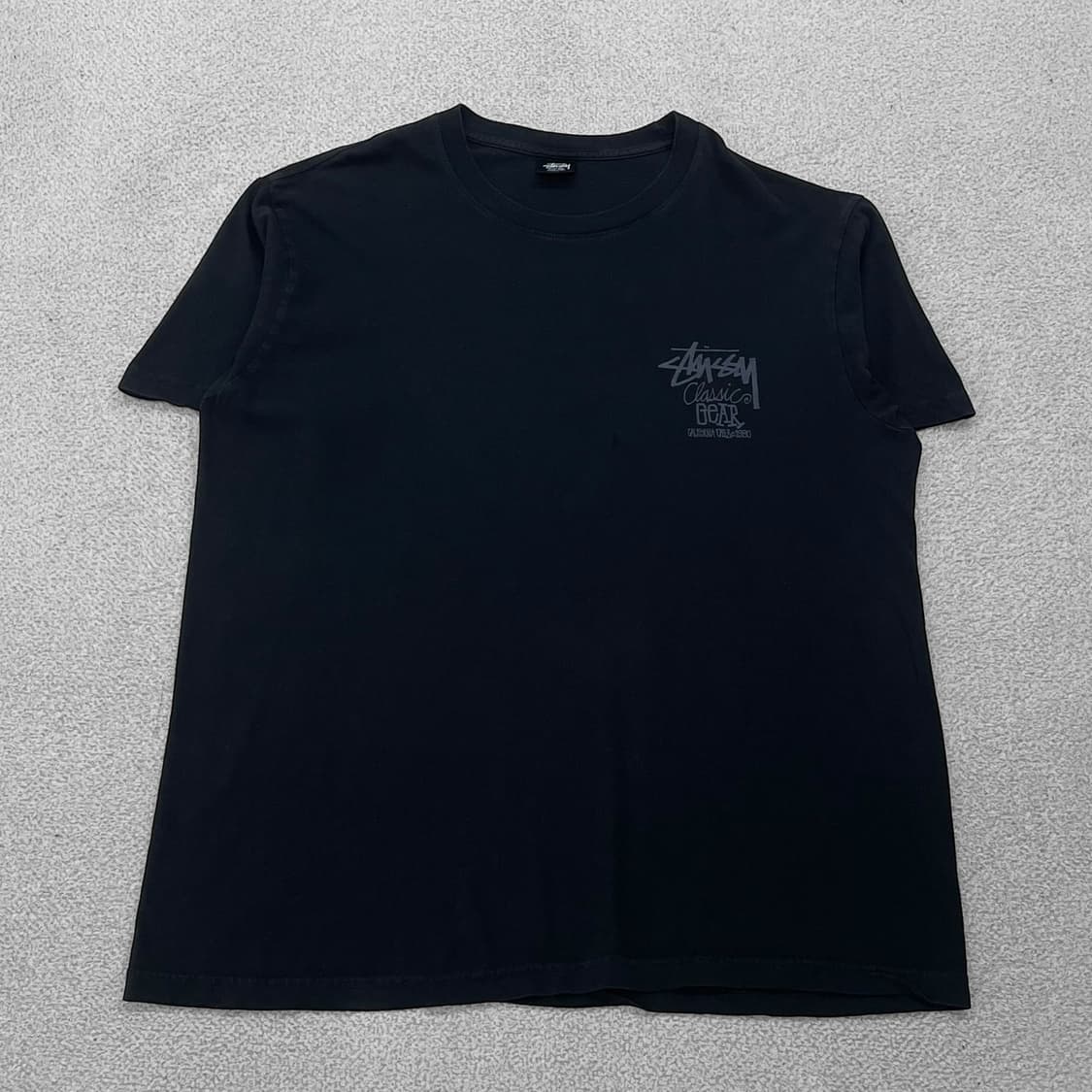 스투시 Stussy 피그먼트다이드 클래식 기어 반팔티 블랙 상품이미지2
