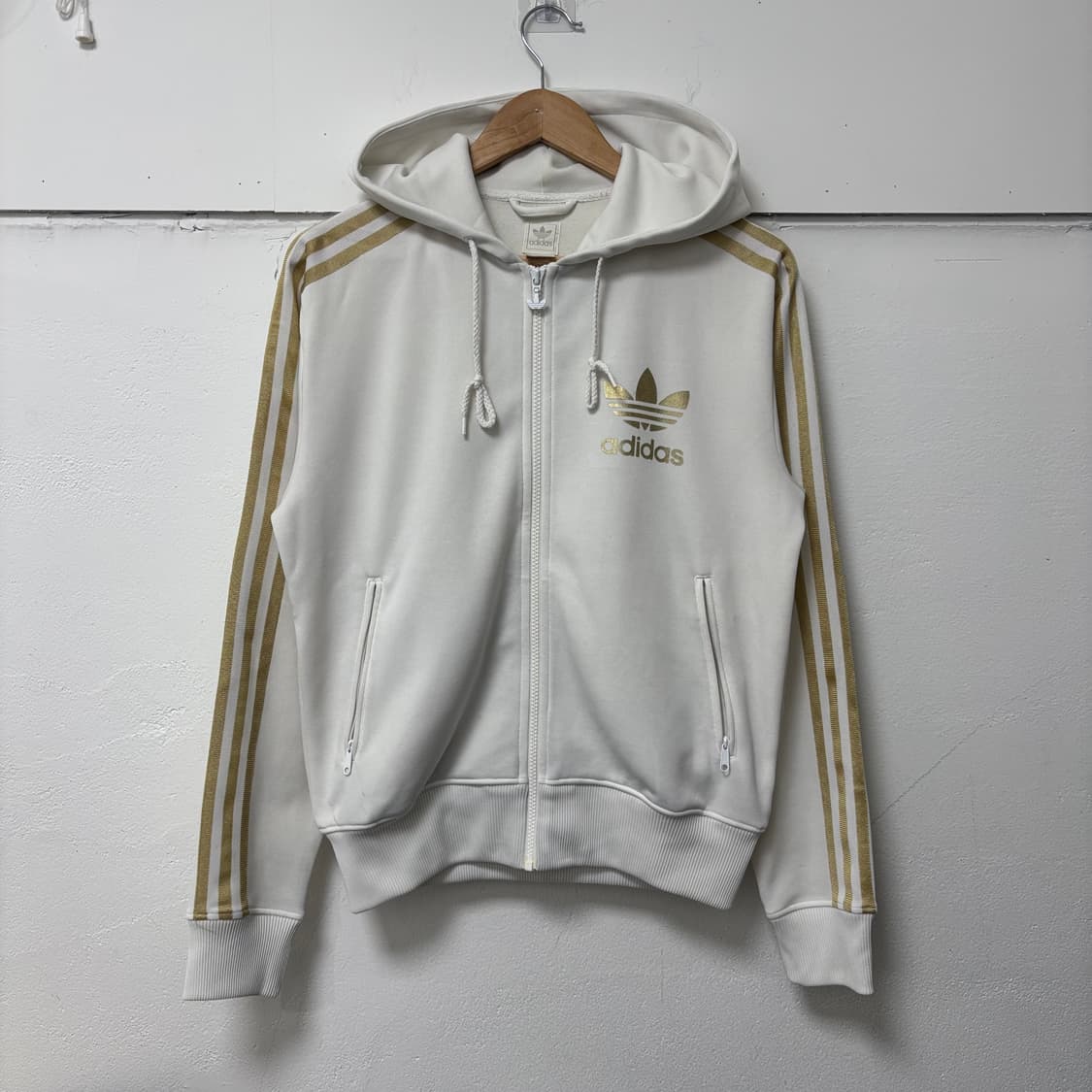 아디다스 흰금 삼선 후디 져지 상품이미지1