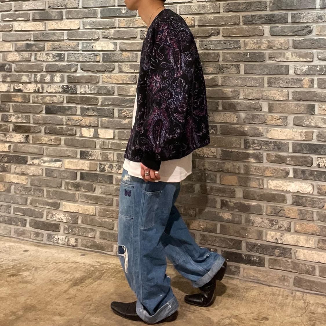 하레 페이즐리 패턴 가디건 상품이미지5