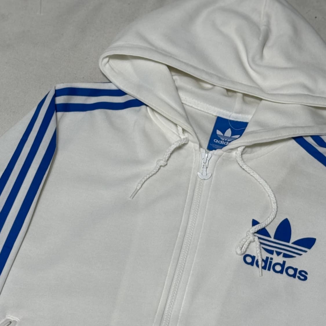 🫶🏻 아디다스 빅로고 블루라인 White 트랙탑 🫶🏻 상품이미지2