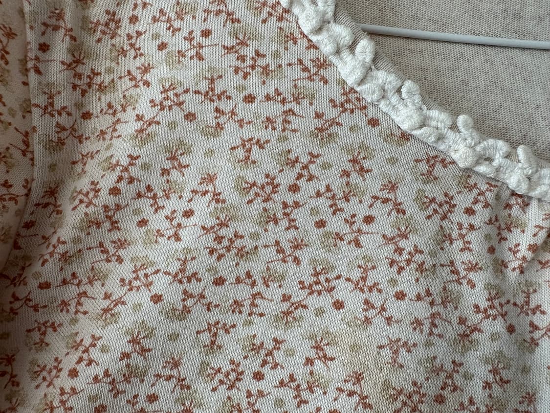 화이트 바선생+잔꽃 반팔티 상품이미지5