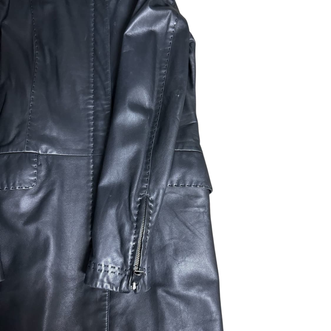 Emporio armani  lamb leather coat 상품이미지4