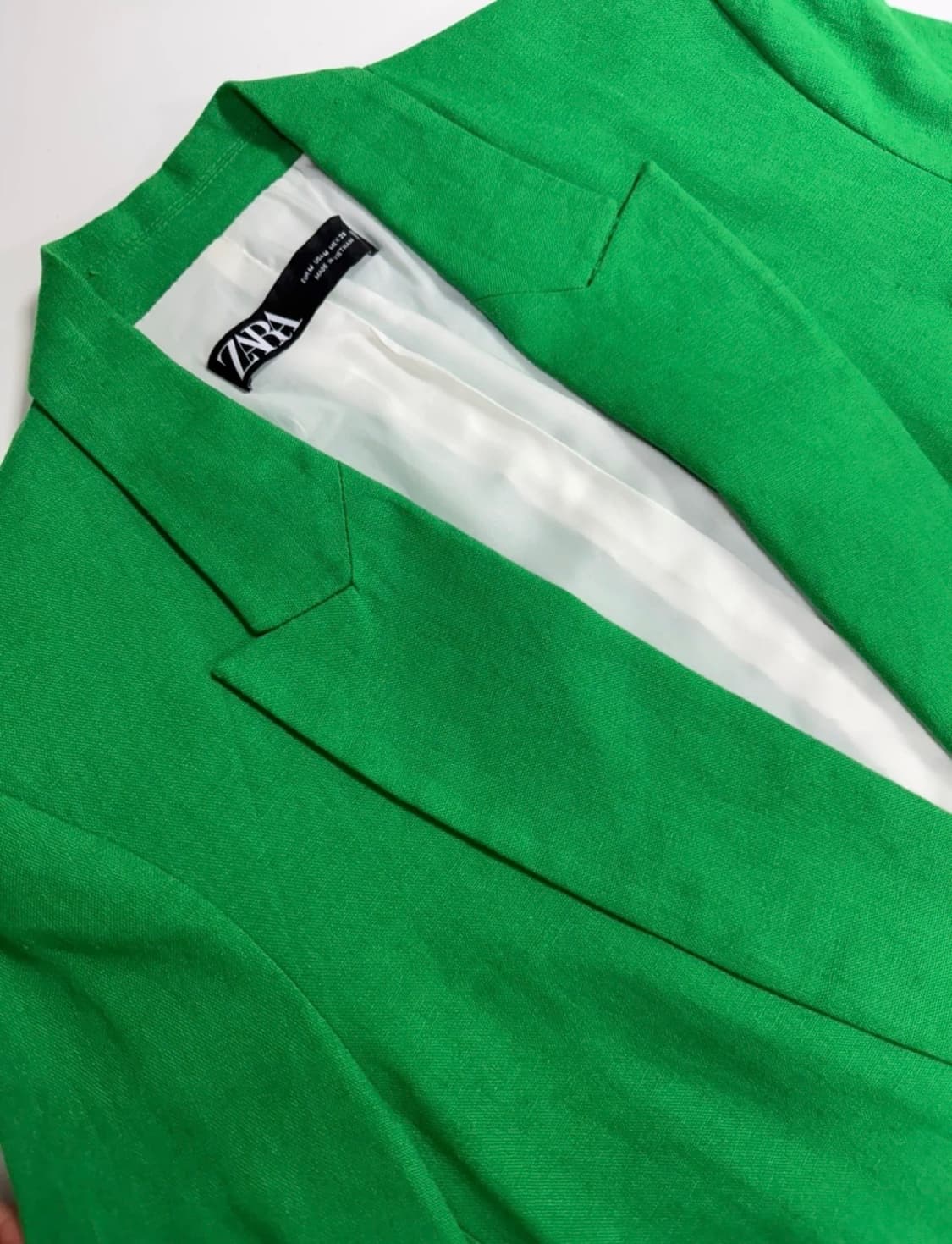 자라 그린 롤업 슬리브 자켓 (M) 상품이미지3