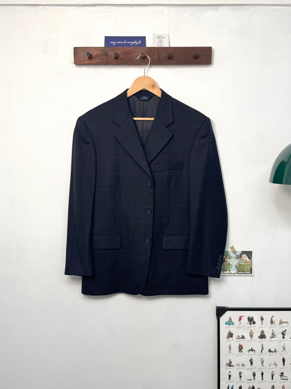 BrooksBrothers 3B Checked Blazer/O39 상품이미지1