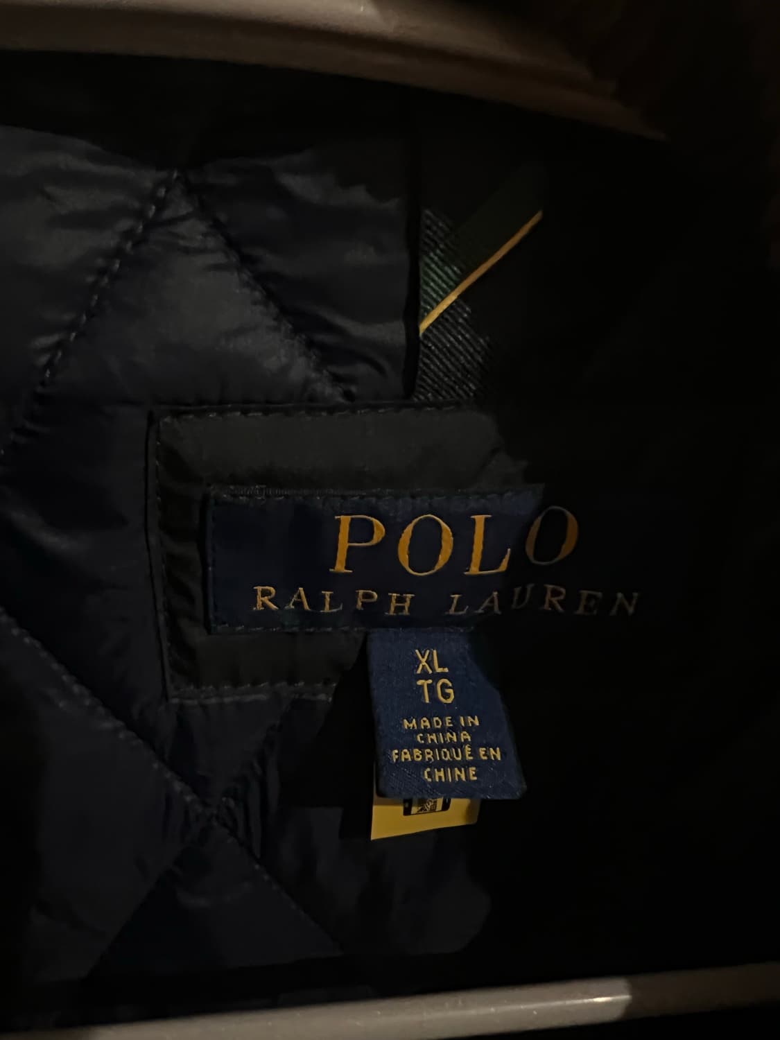 폴로랄프로렌 퀼트 자켓 네이비 XL (실착 2회) 상품이미지3