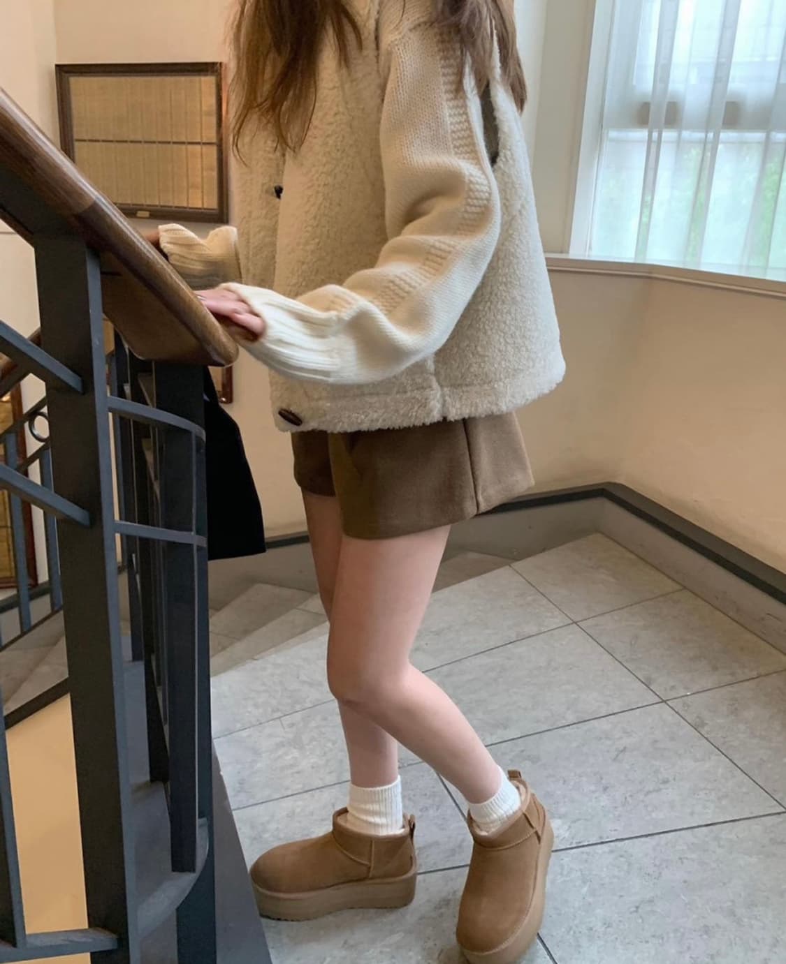 멜라운지mellounge 모직반바지m 새상품 상품이미지4