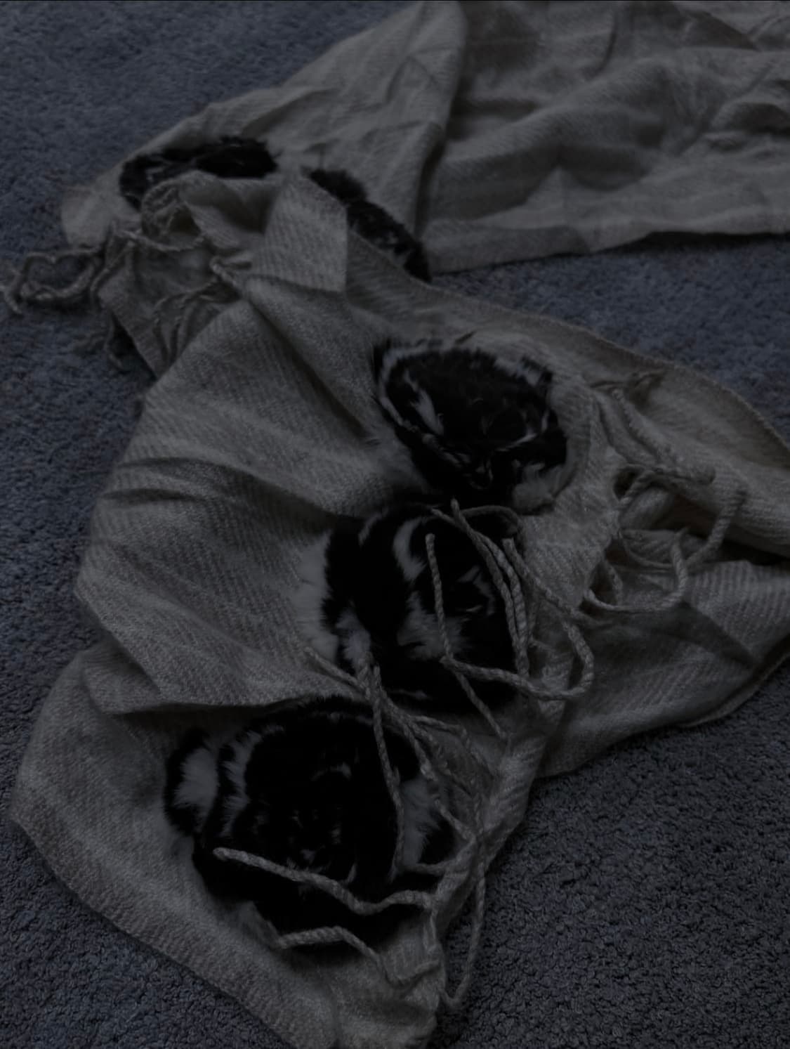 Vintage v-kei mood "roses" muffler 상품이미지3