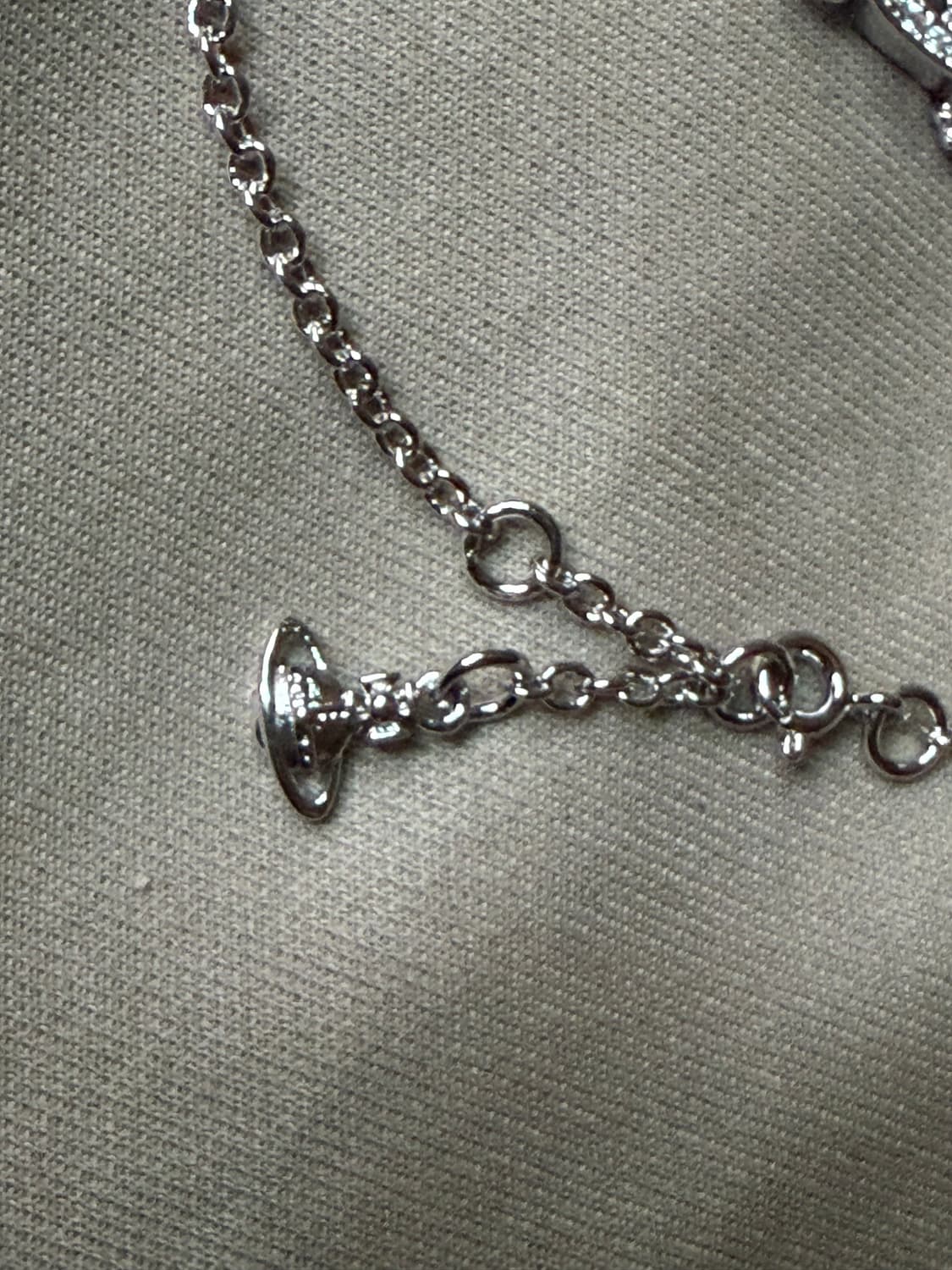 비비안웨스트우드 빈티지 지르콘 ORB 브레이슬릿 상품이미지5