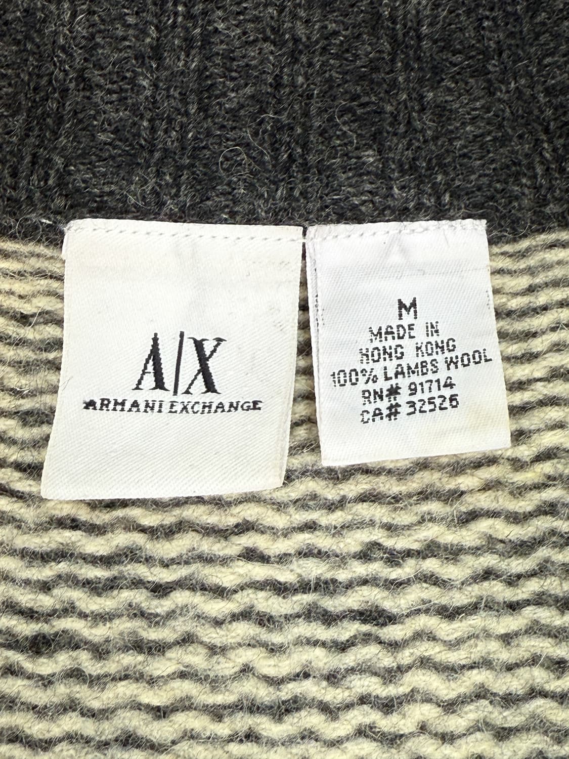 아르마니익스체인지 울 니트집업 상품이미지6