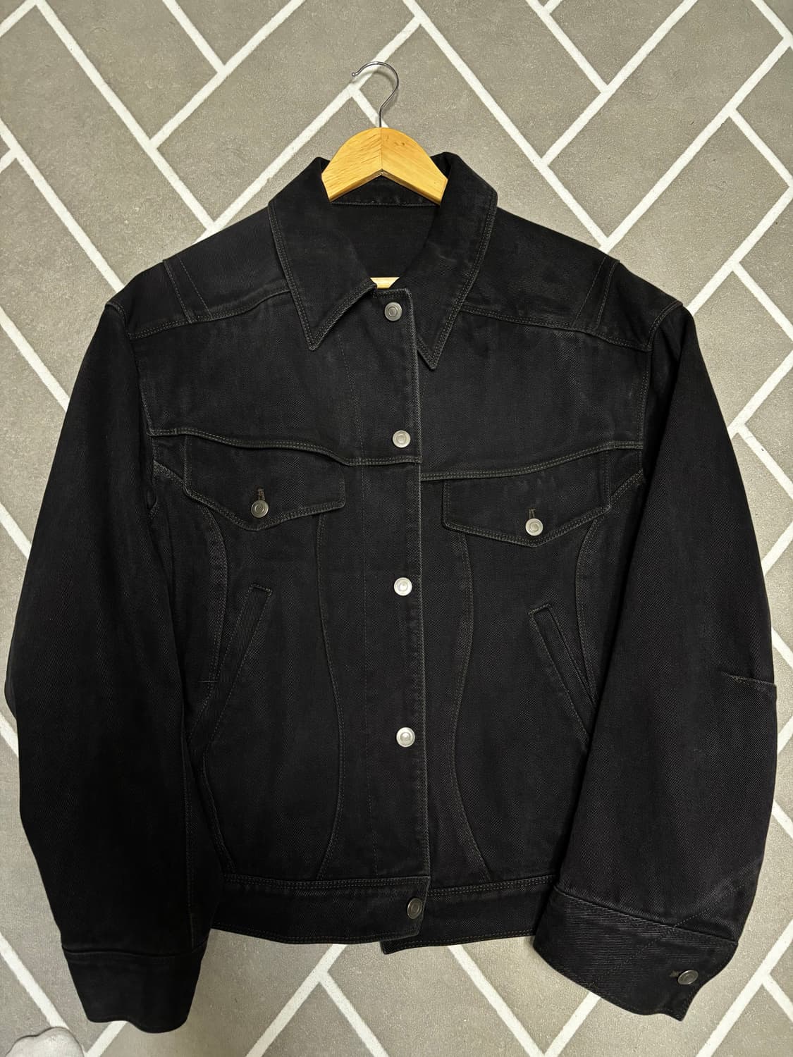 쿠어 트위스트 데님 자켓 상품이미지1