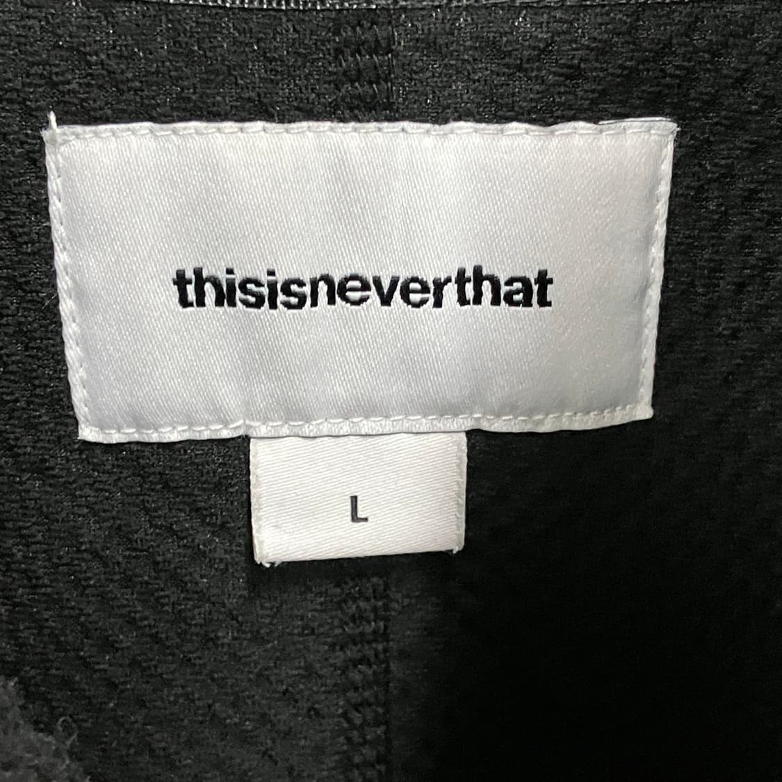 디스이즈네버댓 블랙 플리스 자켓 L 상품이미지3