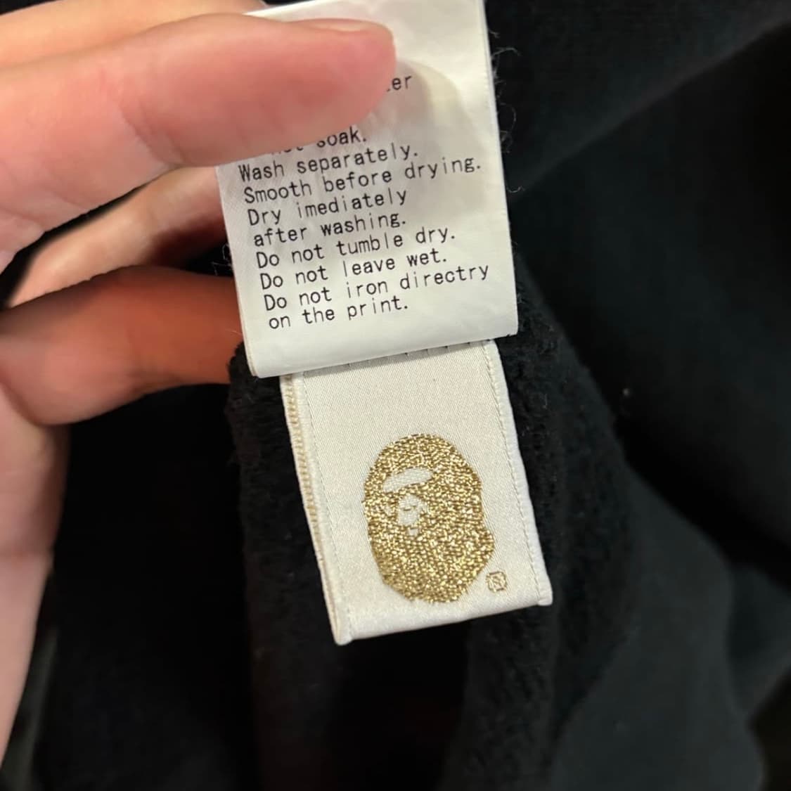 베이프 og 컬리지 풀집 후드집업 L 상품이미지6