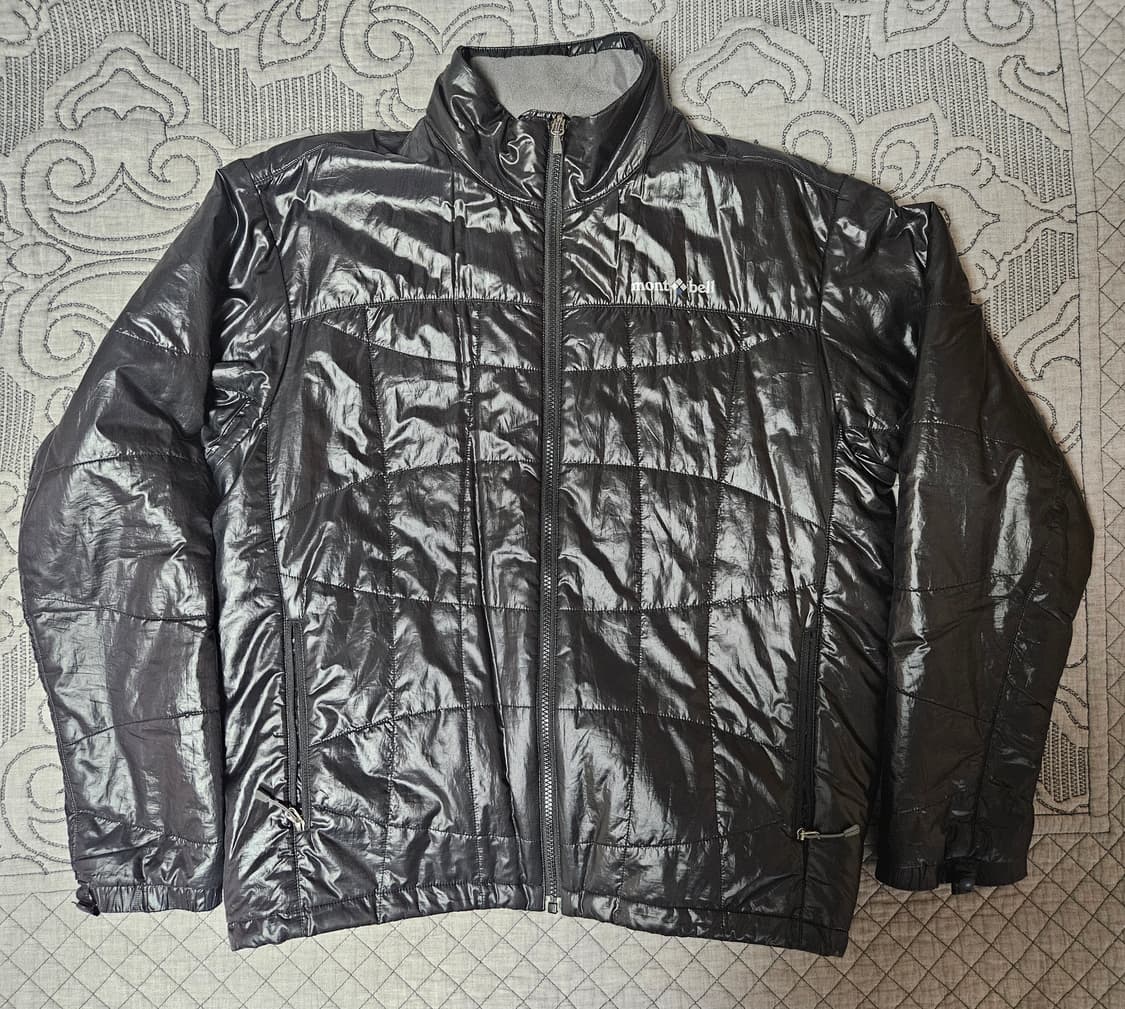 [XL] 몽벨 경량 패딩 점퍼 블랙 상품이미지2