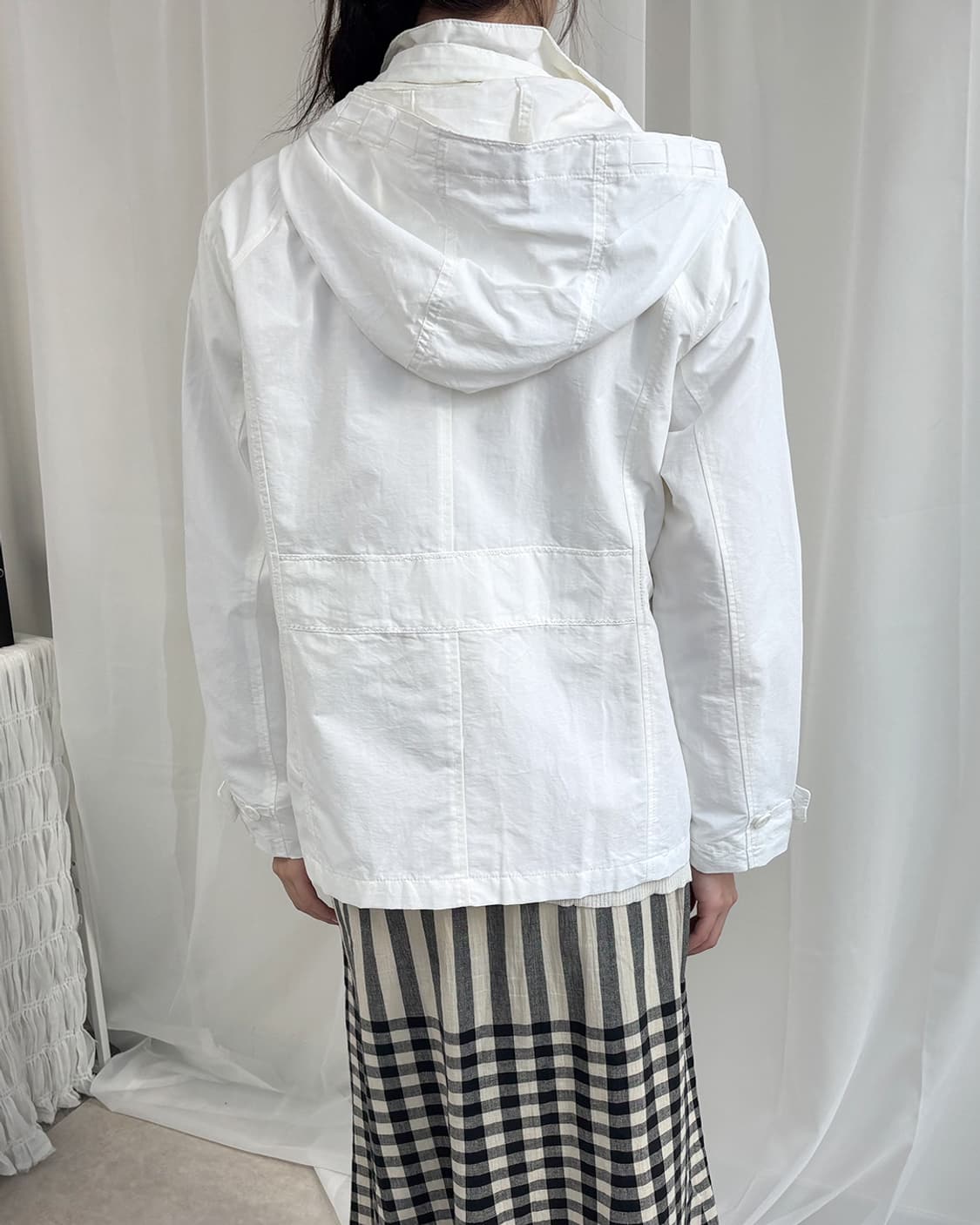 LAND'S END off-white hoodie windbreaker  상품이미지8