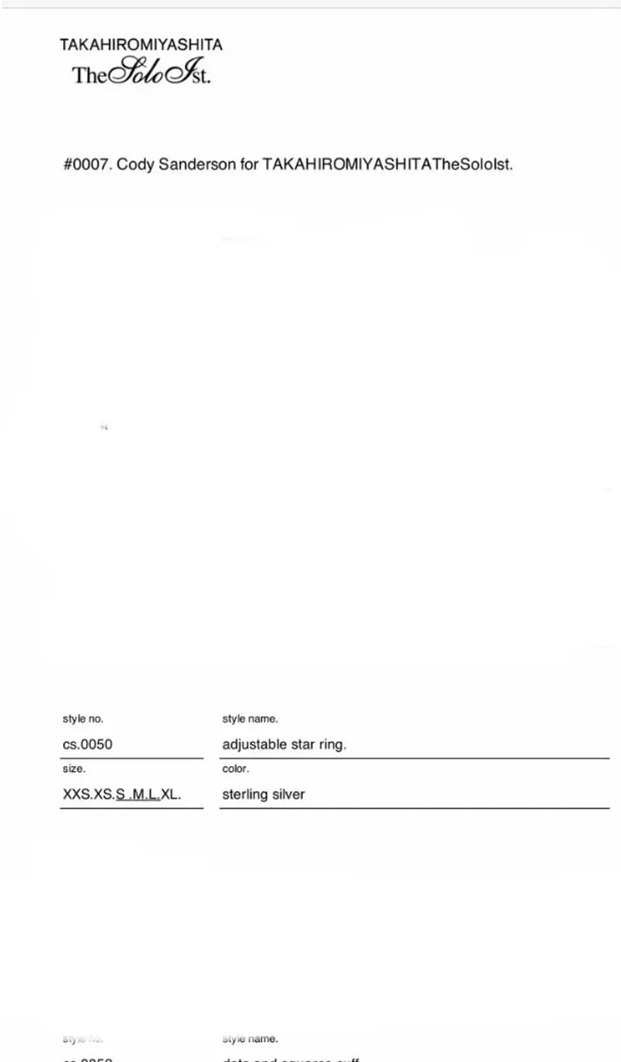 cordy sanderson soloist star ring 상품이미지8