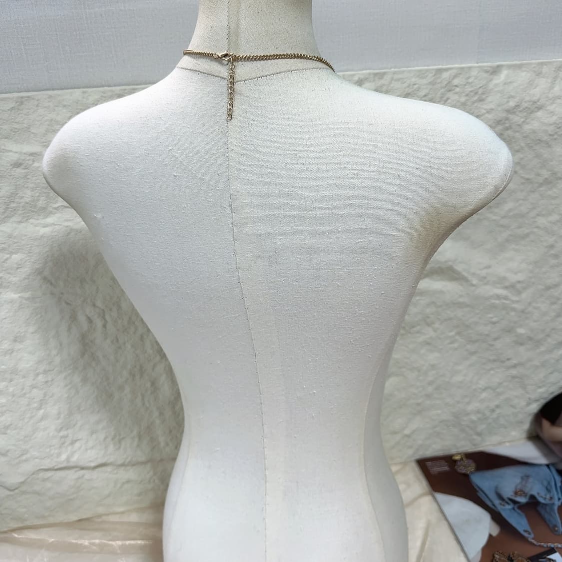 빈티지  에나멜 잎 쿠바체인 목걸이 상품이미지3