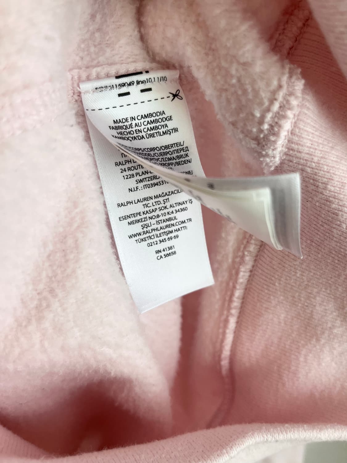 폴로랄프로렌 연핑크 딸기우유 후드집업 [S size] 상품이미지5