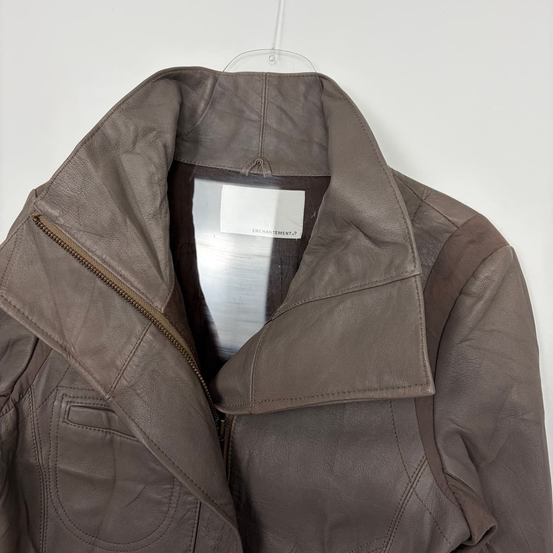 Le ciel bleu 패턴 가죽 자켓 상품이미지4