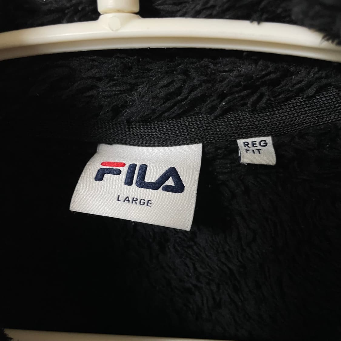 [ L ] 휠라 빅로고 양털 후리스 자켓 상품이미지3