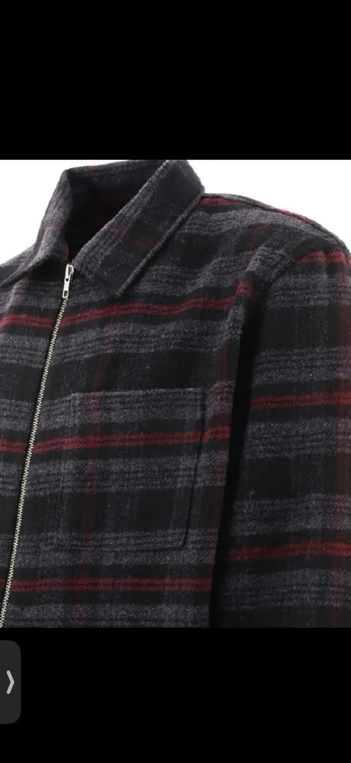 스투시 체크패턴 셔츠집업 자켓XXL 상품이미지3
