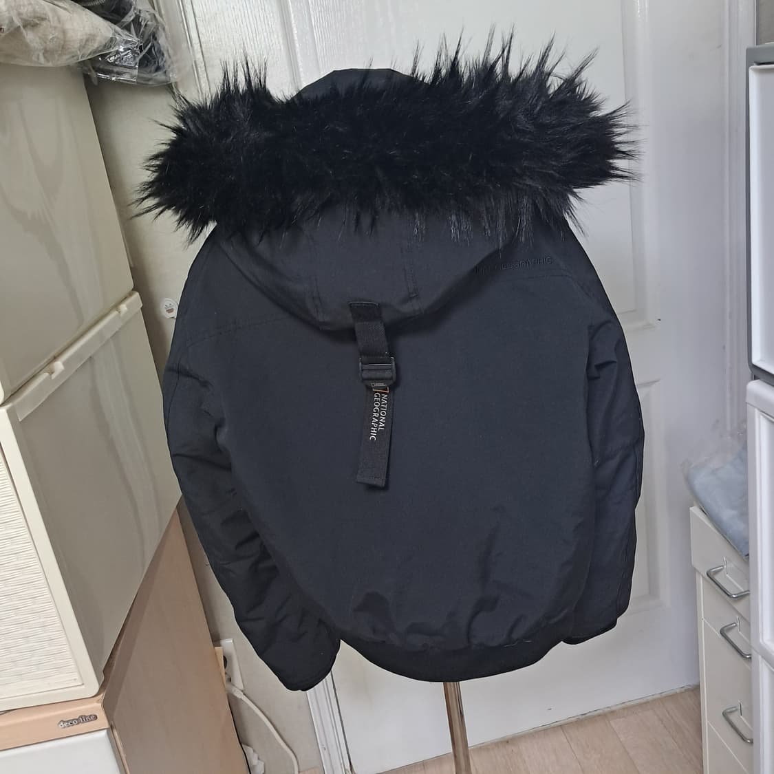 내셔널지오그래픽 덕다운 패딩 자켓 블랙 S(20년 제품)55~66(남녀공 상품이미지3