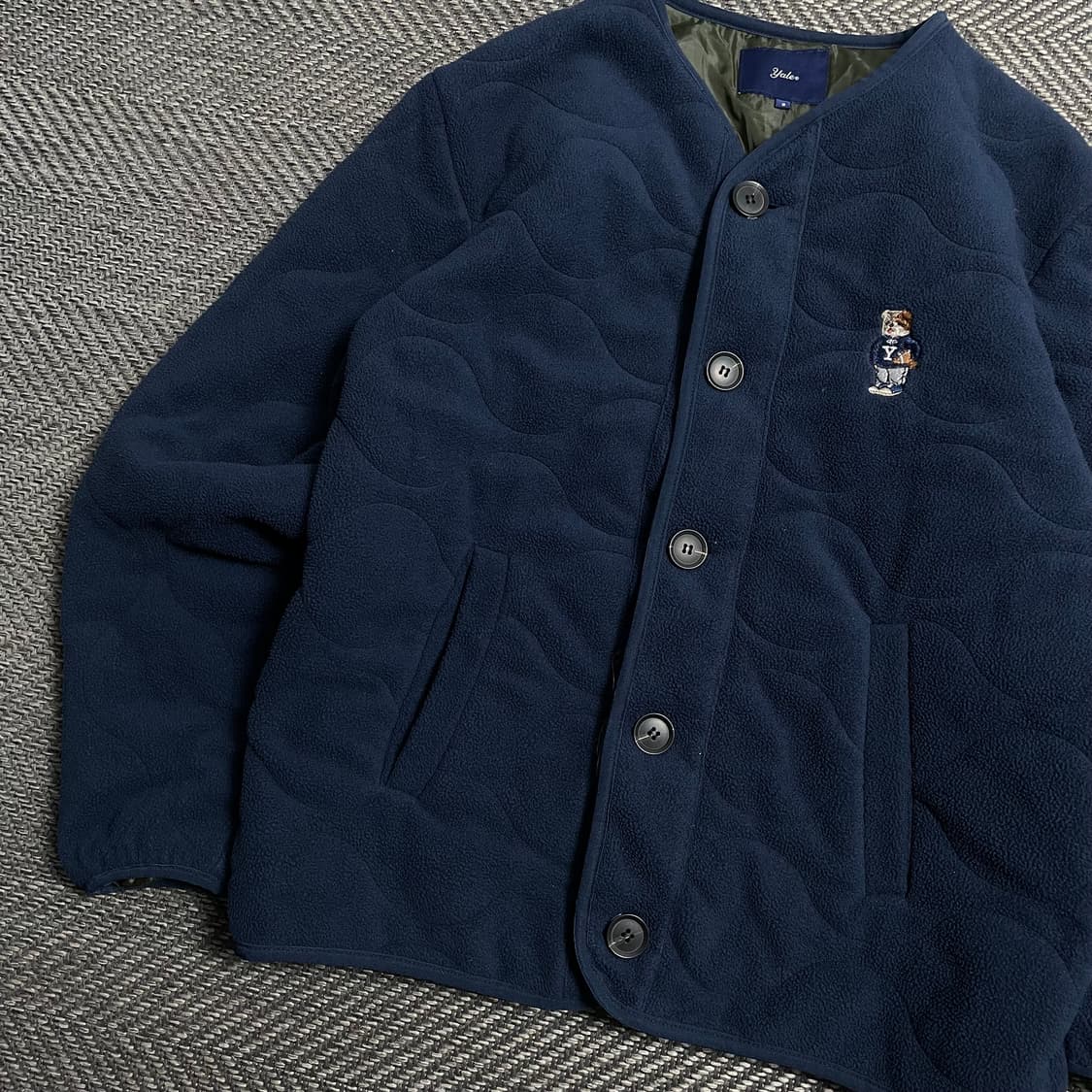 Yali 예일 퀼팅 플리스 자켓 네이비o 5334 상품이미지3