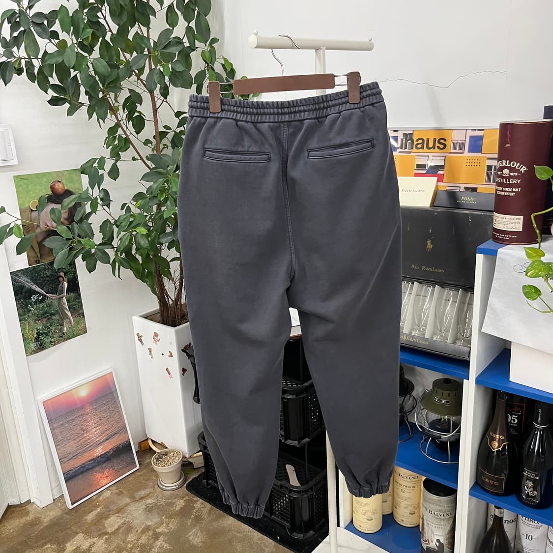 준지 피그먼트 조거팬츠 46 상품이미지4