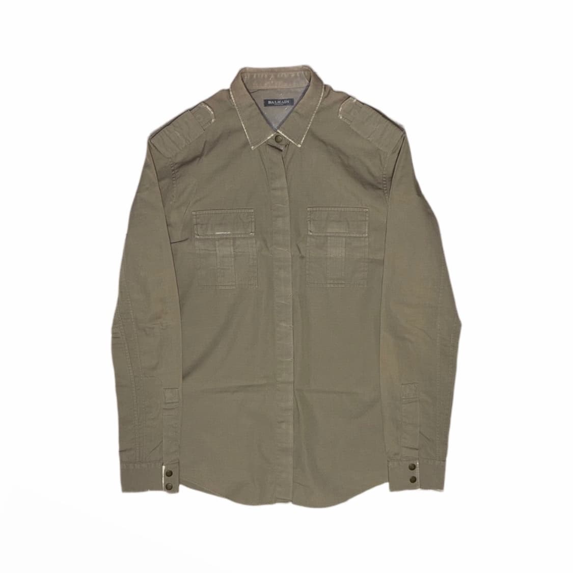 SS10 Balmain Runway Military Shirt 상품이미지1