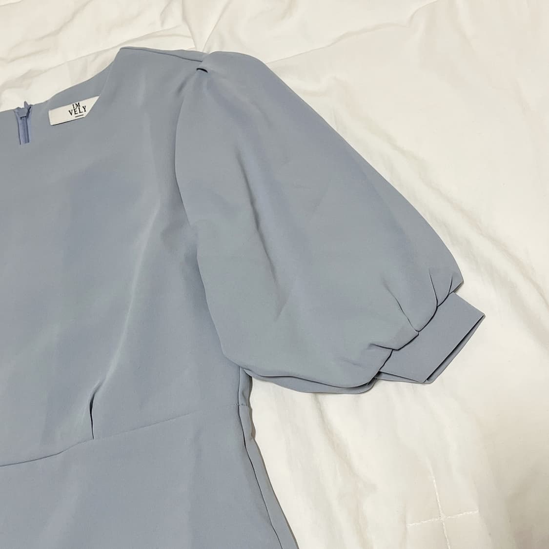 새상품 ) 임블리 하늘색 에이라인 원피스 상품이미지3