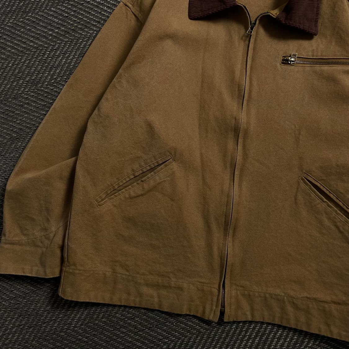 빈티지 올드스쿨 캔버스 워크 자켓 브라운y 4499 상품이미지4