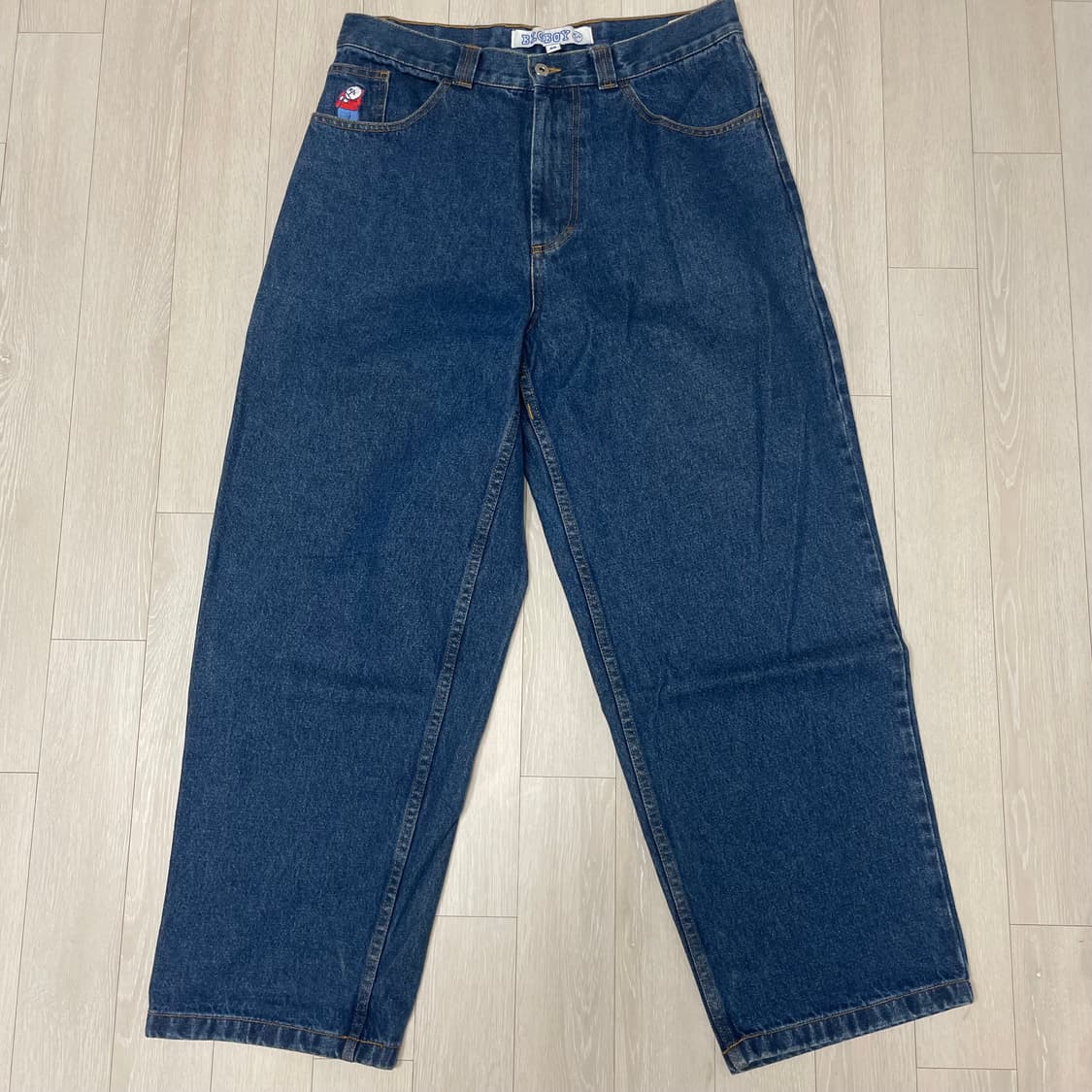 폴라스케이트 빅보이 다크블루 팬츠 구버전 M (상태 좋음) 상품이미지1