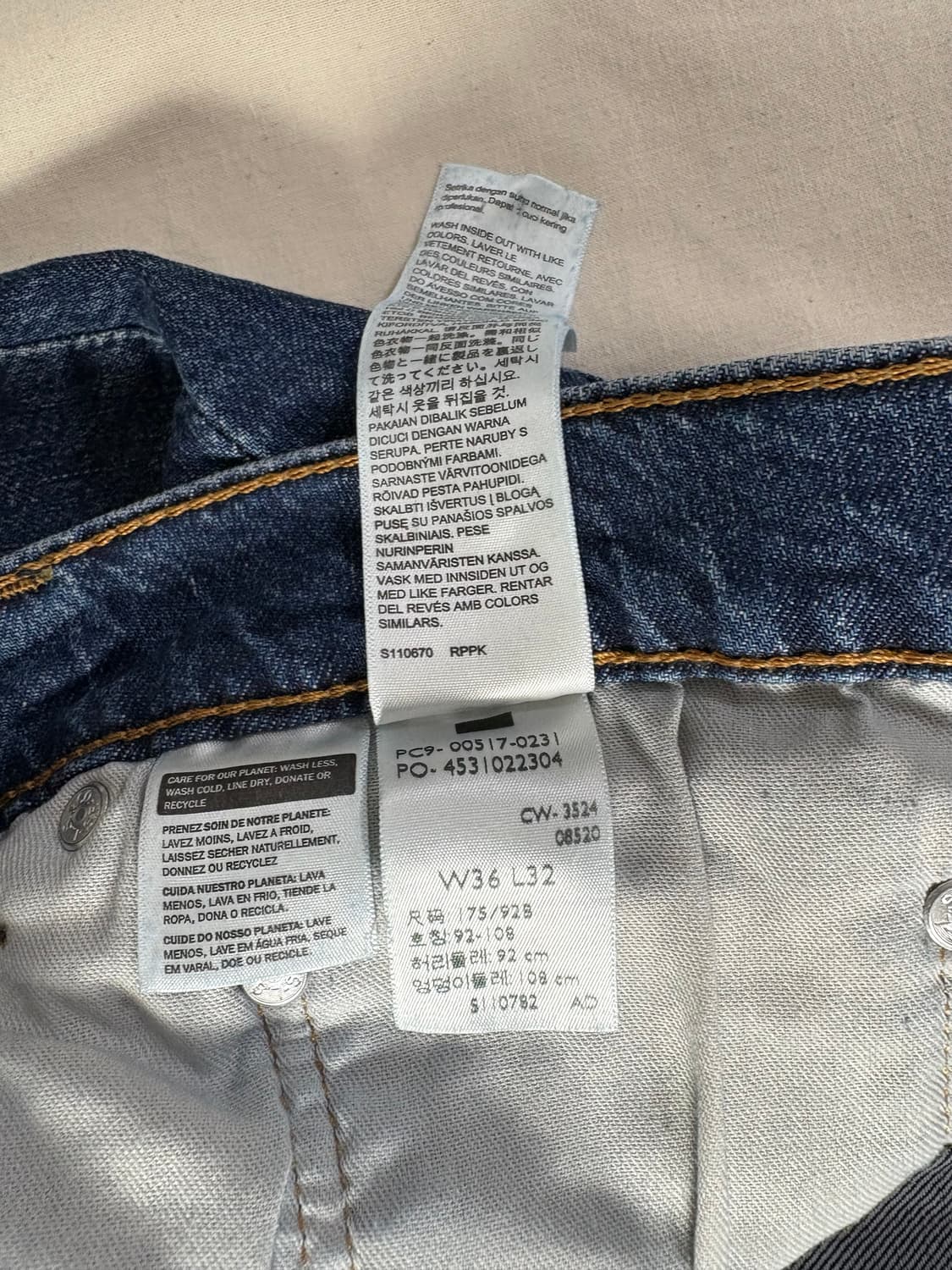 Levi's 리바이스 517 데님팬츠 W36 L32  상품이미지5