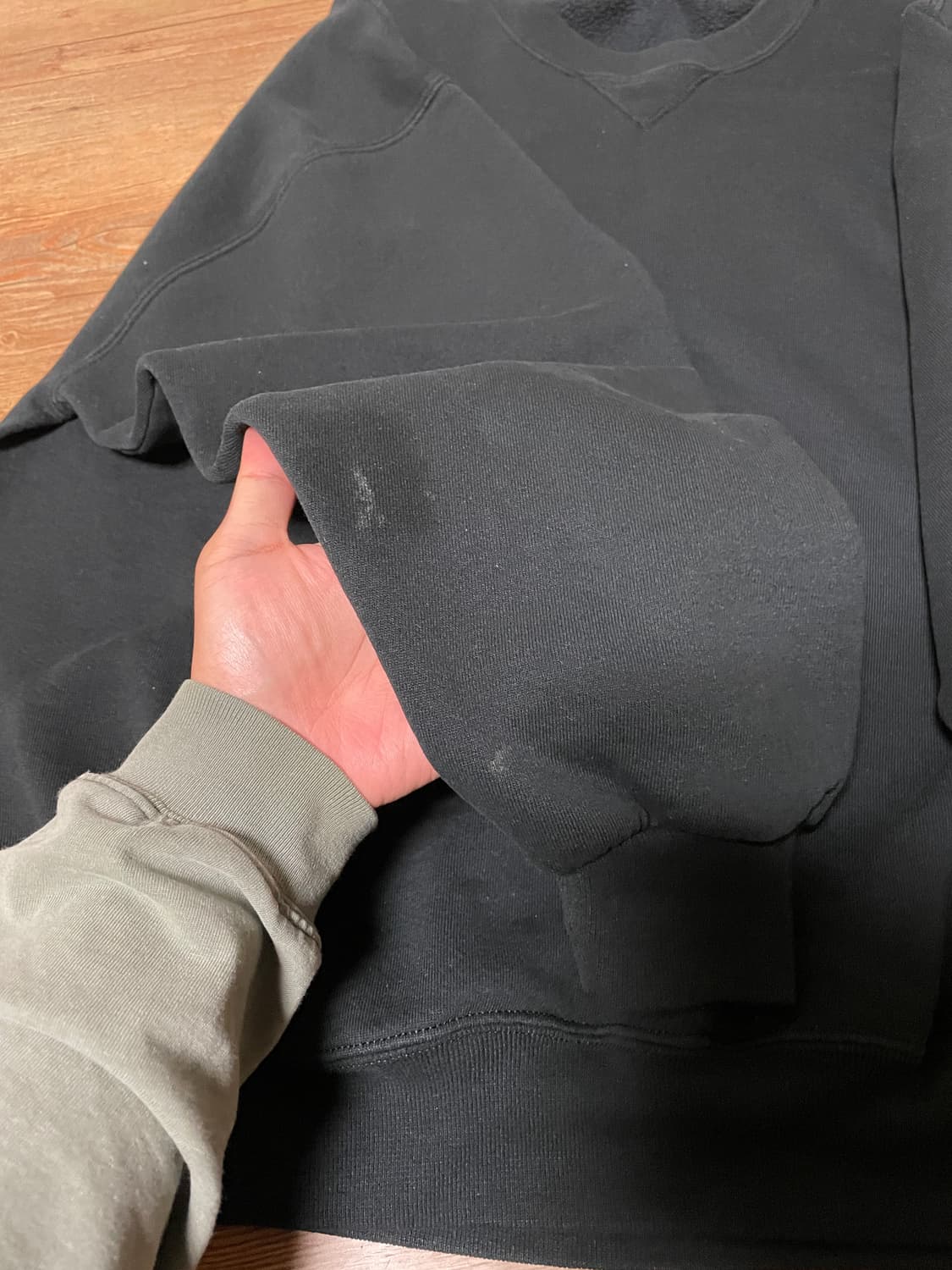 90s 러셀 스웻셔츠 블랙 XXL 멕시코제 상품이미지3