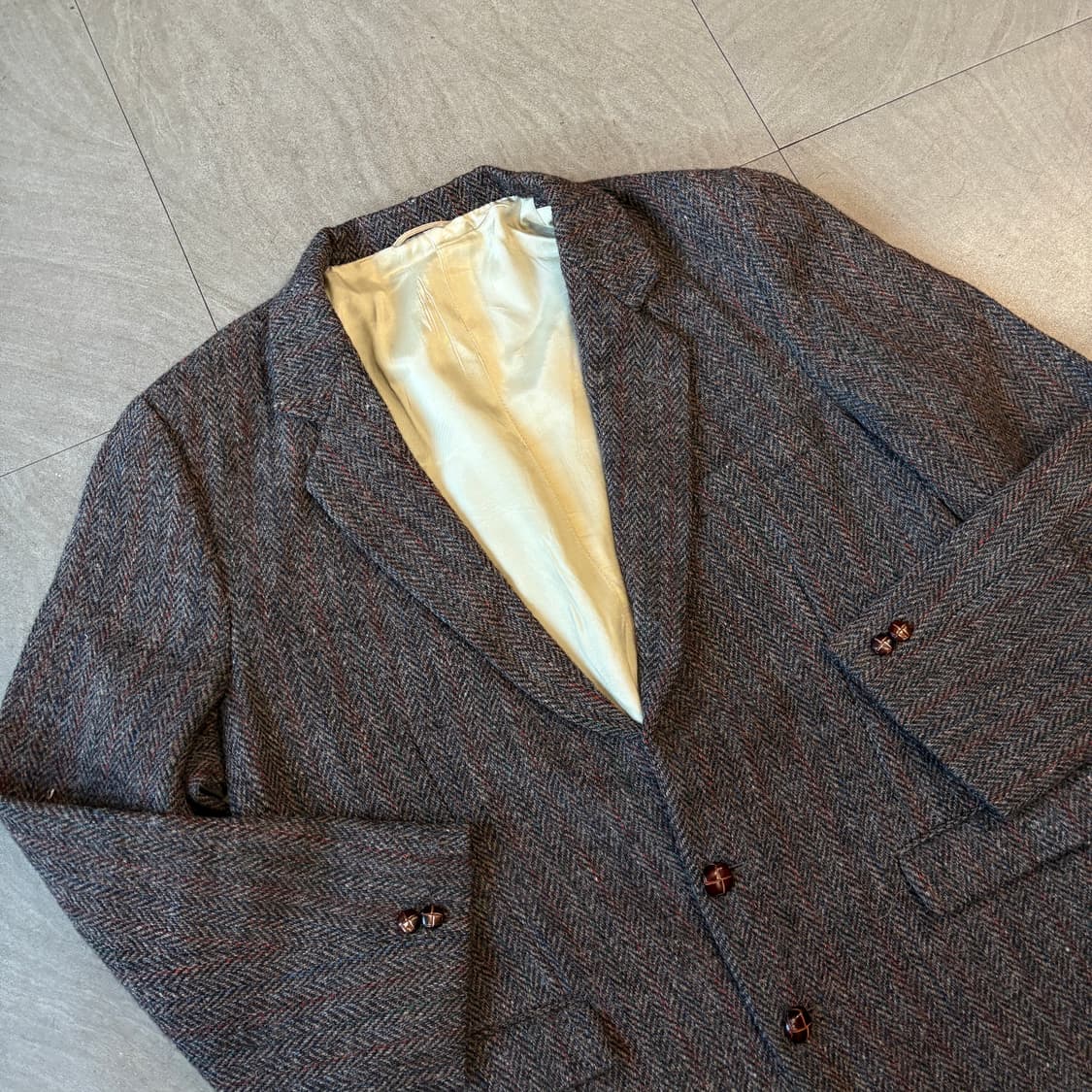 빈티지 해리스트위드 울 자켓 상품이미지2