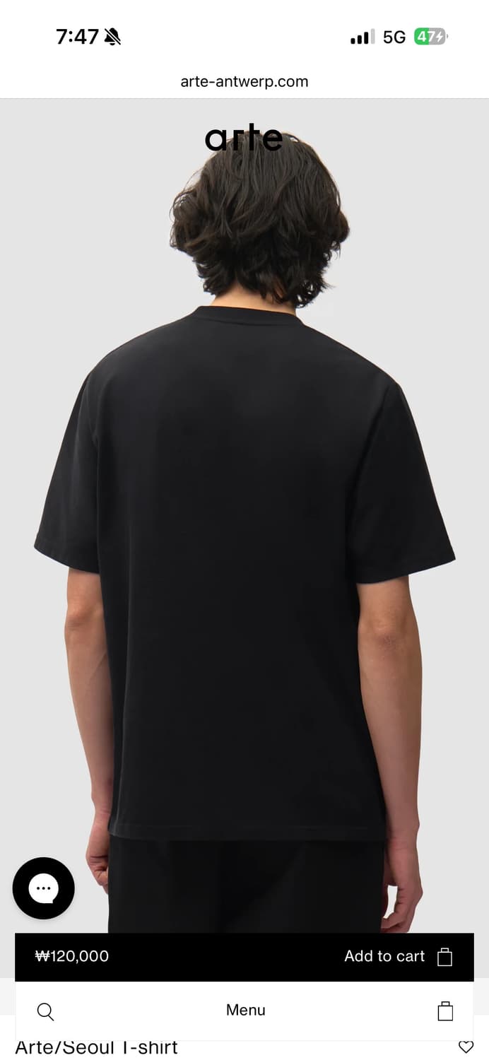 Arte Seoul T shirt 블랙 상품이미지2