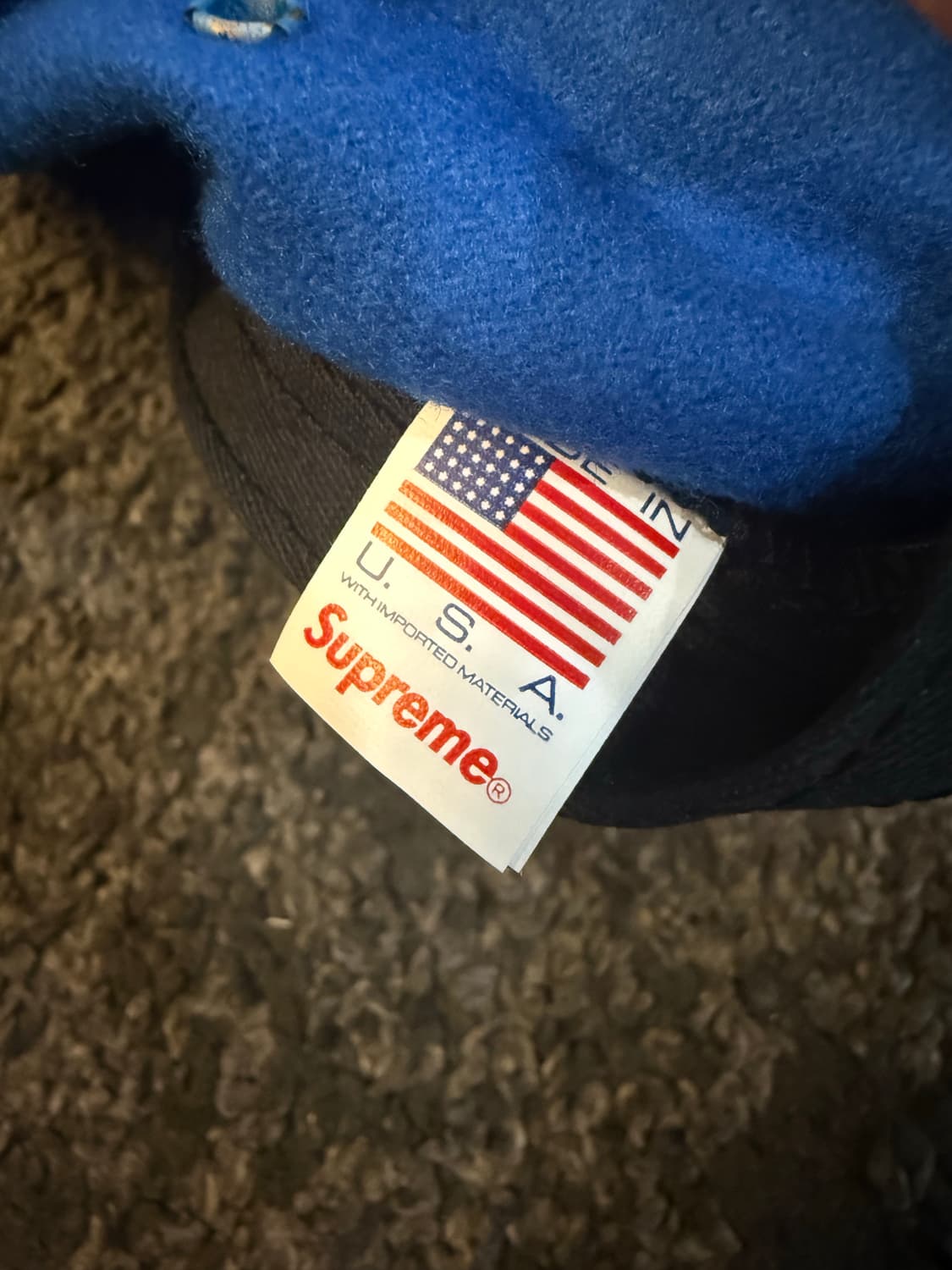 21FW 슈프림 울 캠프캡 블루 상품이미지3