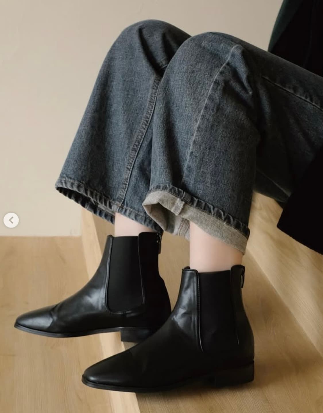 (새상품, 박풀) 98도씨 보스턴 앵클 첼시 부츠 블랙 250 상품이미지3