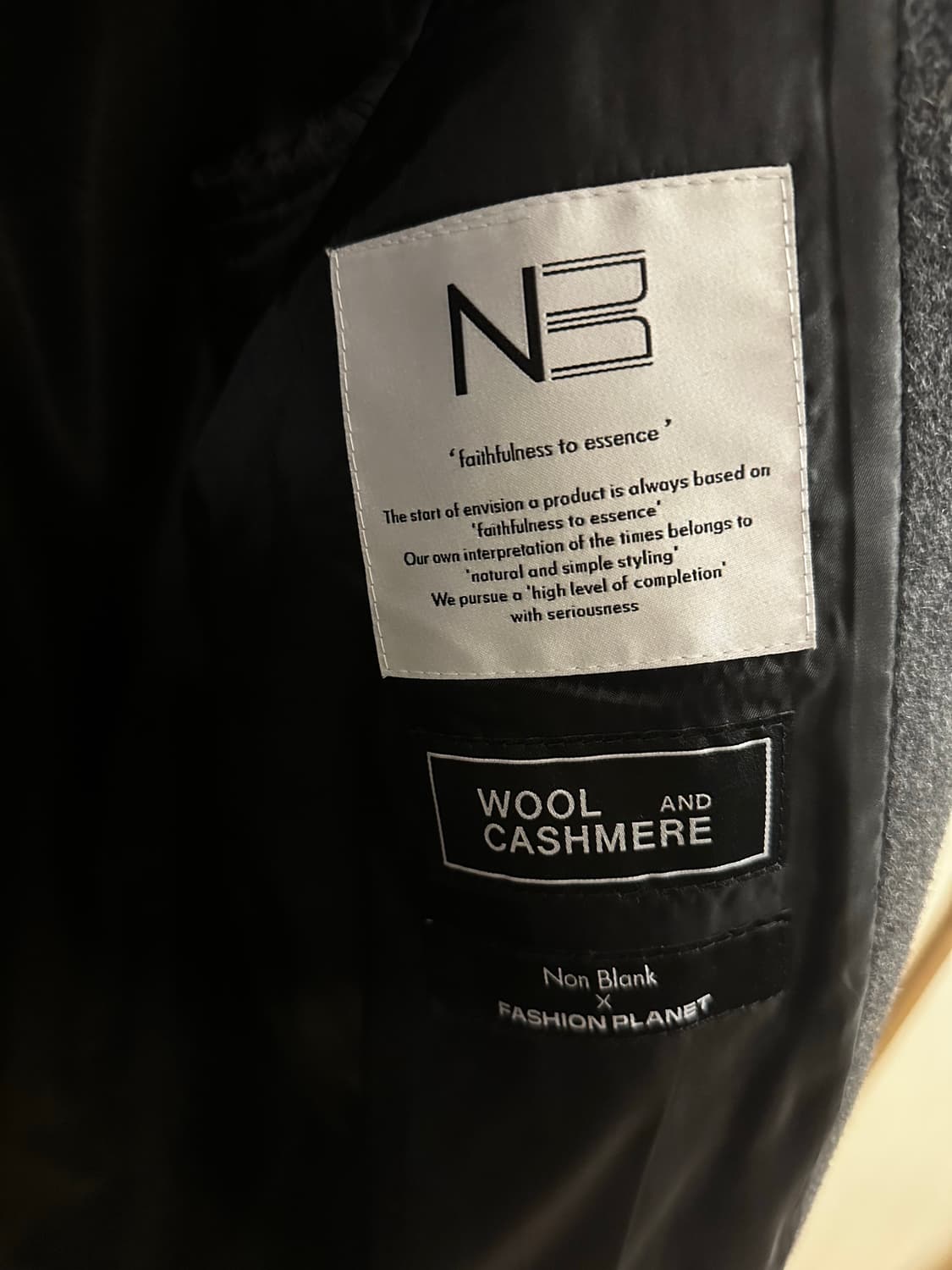 [넌블랭크X패션플래닛] 발마칸 코트_GREY 상품이미지3