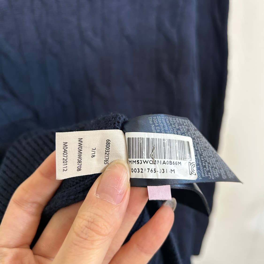 타미힐피거 남성 케이블 니트 M 100  상품이미지4