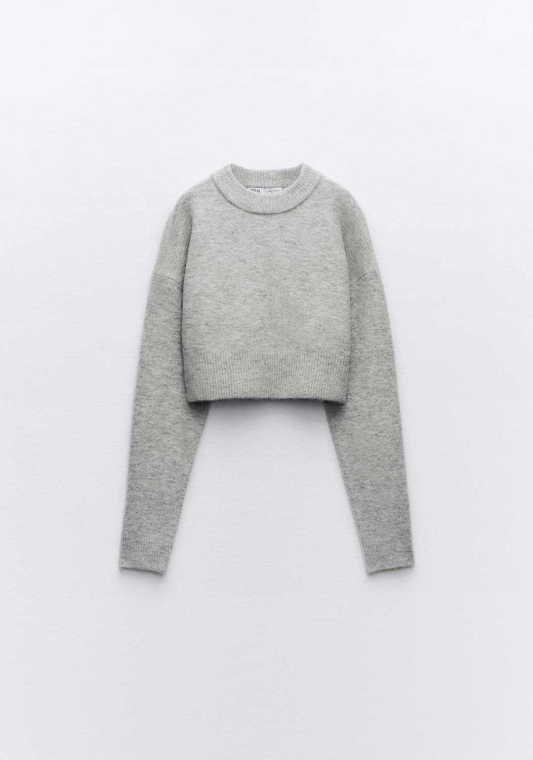 자라(zara) 울 부클 크롭 니트 상품이미지6