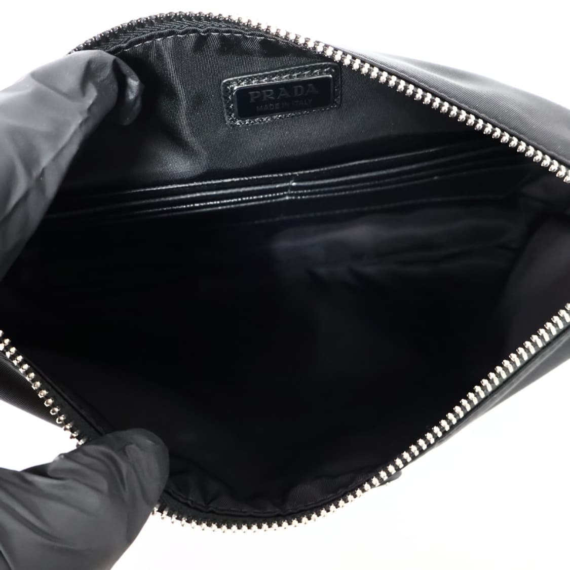 프라다 리나일론 사피아노 블랙 파우치 클러치 2NH006 새상품 상품이미지7