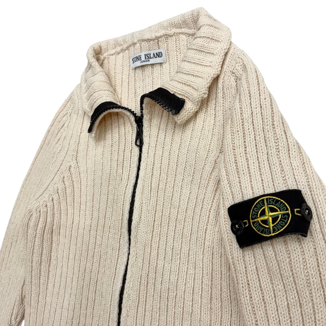 스톤아일랜드 키즈 주니어 골지 니트 집업 가디건 6 상품이미지3