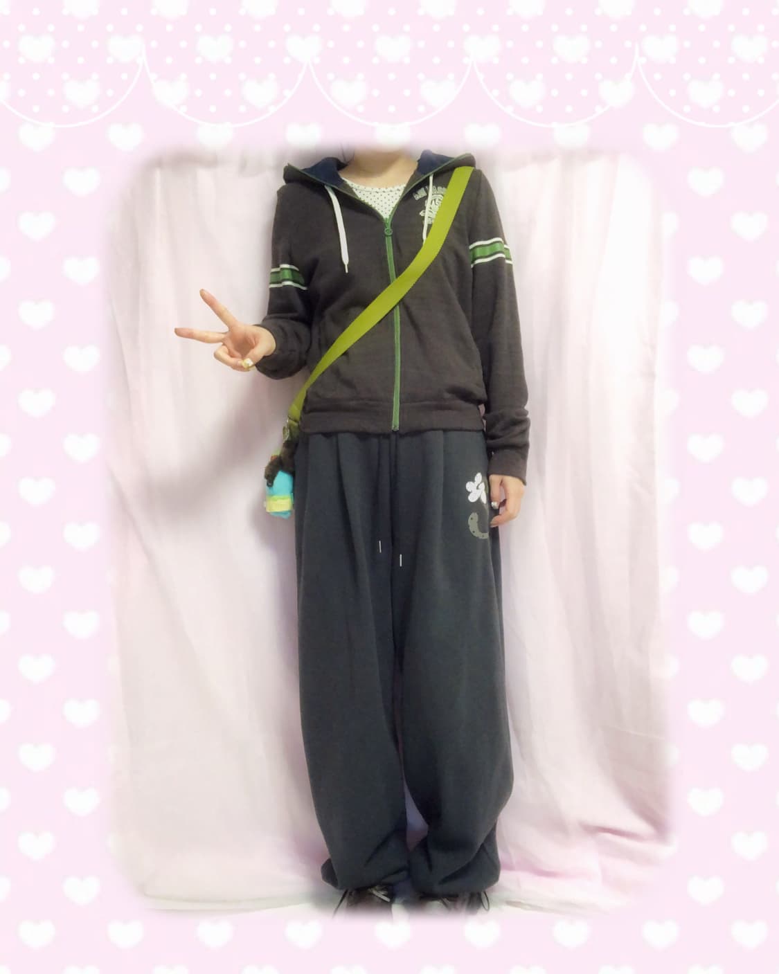 빈티지 아디다스 말차초코 후드집업 상품이미지3