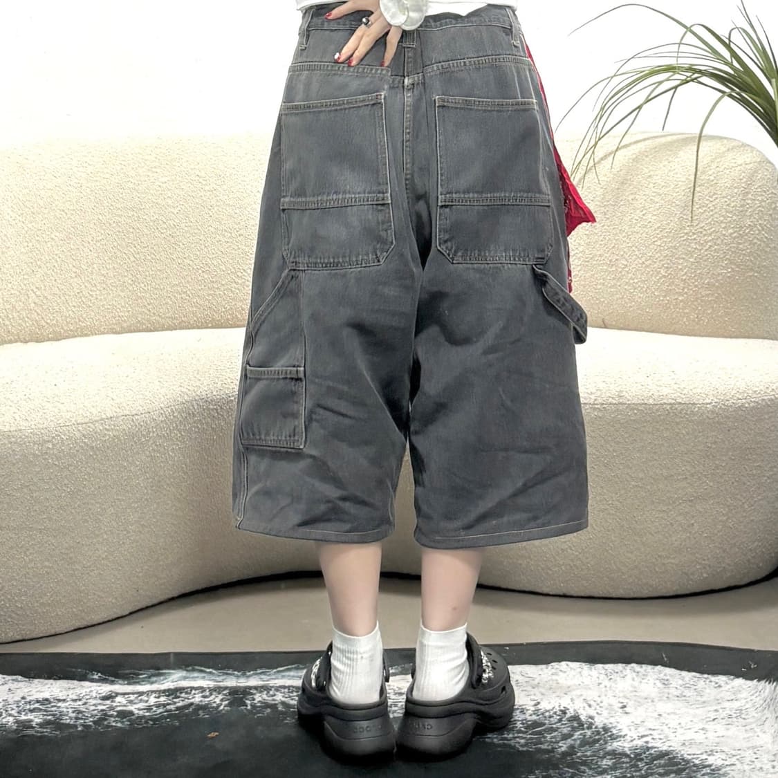 Guess 데님 버뮤다팬츠 상품이미지2