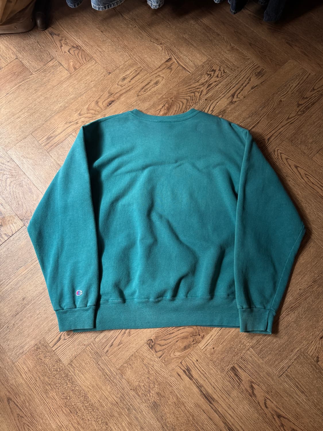 [2XL]90's 챔피온 Made in USA 빈티지 그린 스웻셔츠 상품이미지6