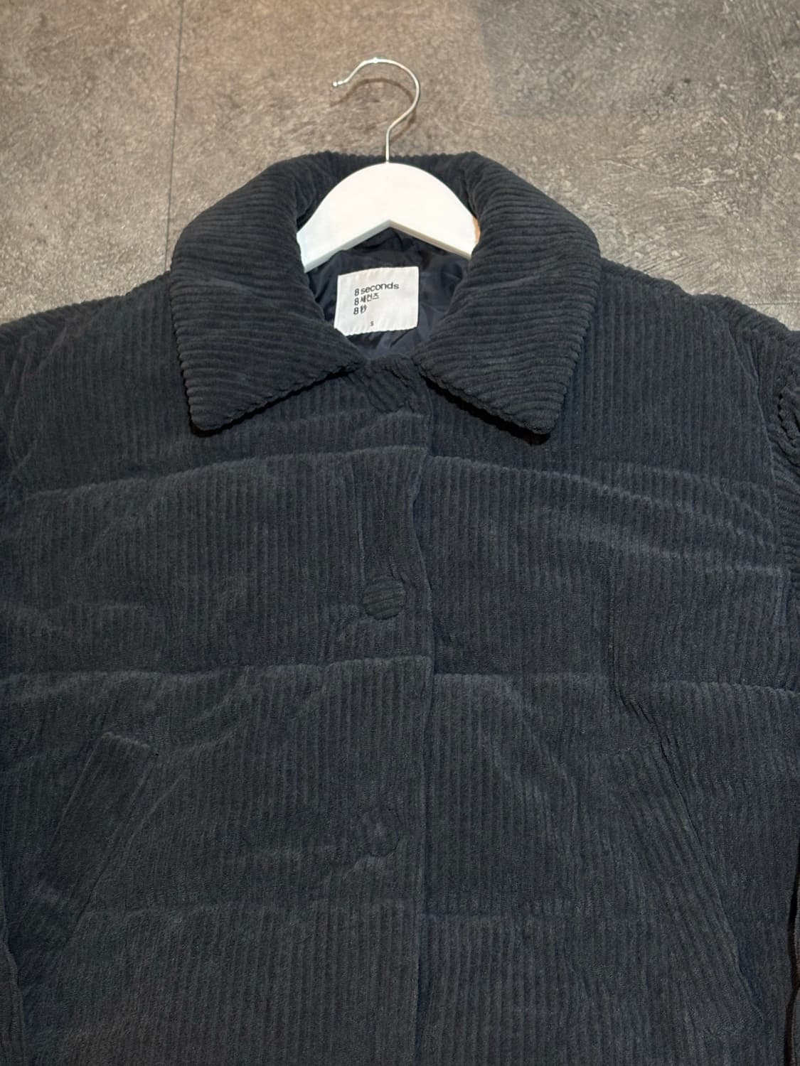 에잇세컨즈 코듀로이 골덴 패딩 s 상품이미지4